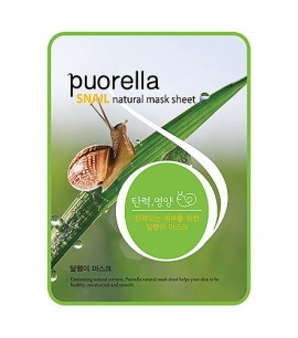 Заказать онлайн Baroness Маска-салфетка с муцином улитки Spunlace Puorella Snail Natural Mask Sheet в KoreaSecret