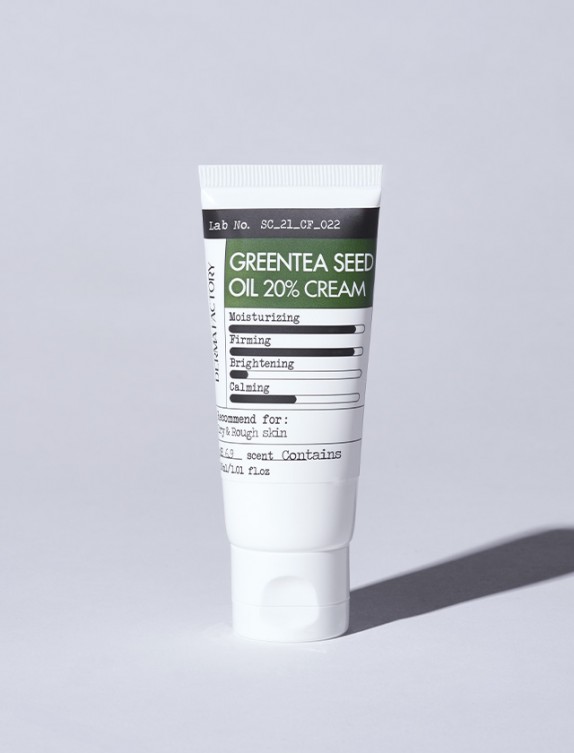 Заказать онлайн Derma Factory Тающий крем с маслом семян зеленого чая Green Tea Seed Oil 20% Cream в KoreaSecret
