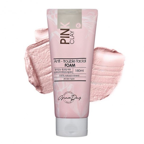 Заказать онлайн Grace Day Пенка с розовой глиной Pink Clay Anti-Trouble Facial Foam в KoreaSecret