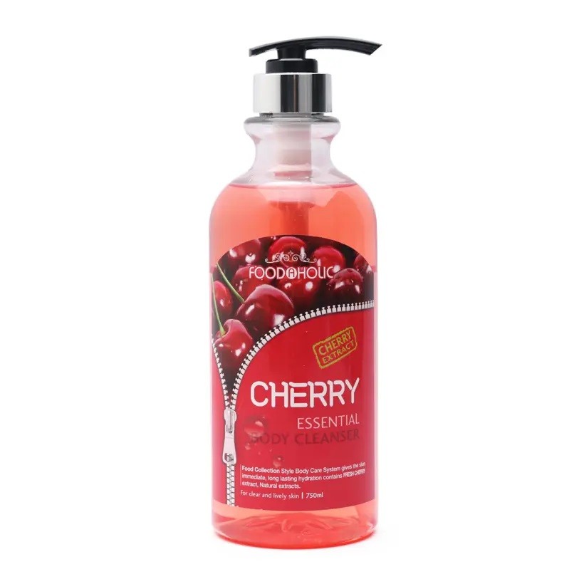 FoodaHolic Гель для душа с экстрактом вишни Cherry Essential Body Cleanser