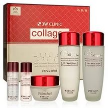 Заказать онлайн 3W Clinic Лифтинг набор по уходу за лицом с коллагеном Collagen Skin Care 3 Items Set в KoreaSecret