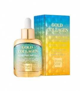 FarmStay Питательная сыворотка для лица с золотом и коллагеном Gold Collagen Nourishing Ampoule