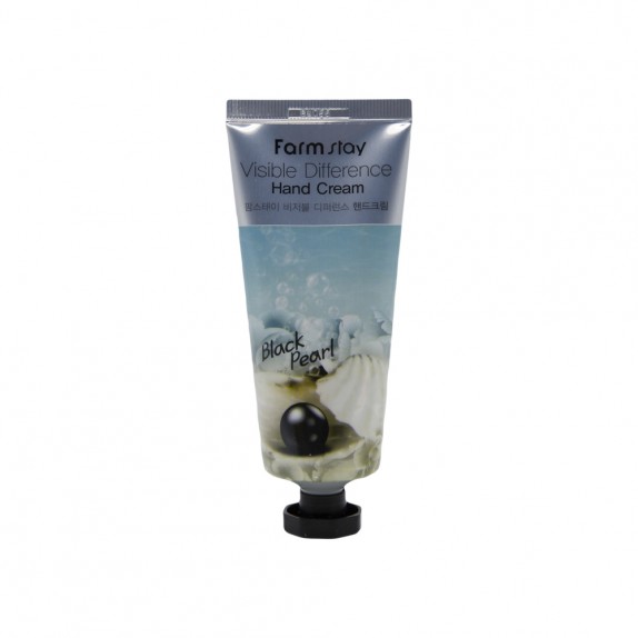 Заказать онлайн Farmstay Крем для рук с жемчугом Black Pearl Visible Difference Hand Cream в KoreaSecret