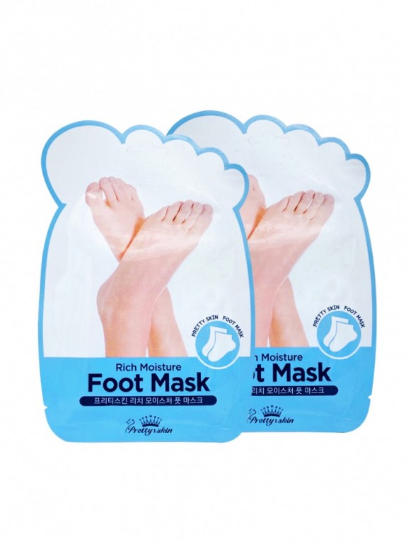 Заказать онлайн Pretty Skin Увлажняющая маска-носочки для ног Rich Moisture Foot Mask в KoreaSecret