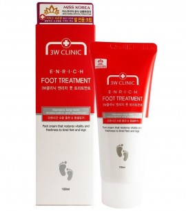 Заказать онлайн 3W Clinic Восстанавливающий крем для ног Foot Treatment cream в KoreaSecret