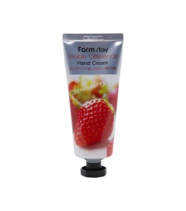 Заказать онлайн Farmstay Крем для рук с экстрактом клубники Visible Difference Hand Cream Strawberry в KoreaSecret