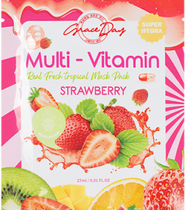 Заказать онлайн Grace Day Маска-салфетка с клубникой Multi-Vitamin Strawberry Mask Pack в KoreaSecret