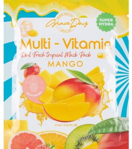 Заказать онлайн Grace Day Маска-салфетка с манго Multi-Vitamin Real Fresh Tropical Mask Pack Mango в KoreaSecret