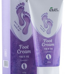 Заказать онлайн EKEL Крем для ног с лавандой Foot cream Lavender в KoreaSecret