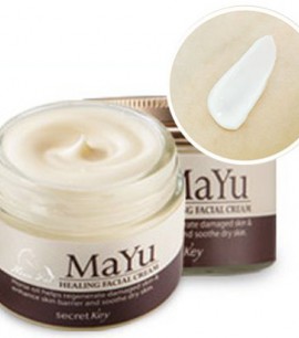 Заказать онлайн Secret Key Крем лечебный с лошадиным жиром Mayu Healing Facial Cream в KoreaSecret