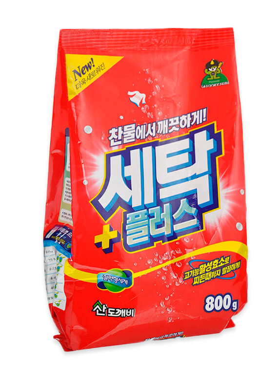 Заказать онлайн Sandokkaebi Стиральный порошок Se-Plus с ферментами 800 г в KoreaSecret