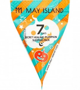 Заказать онлайн May Island Ночная маска с экстрактом тыквы (треугольник)7 Days Secret Healing Pumpkin Sleeping Pack в KoreaSecret