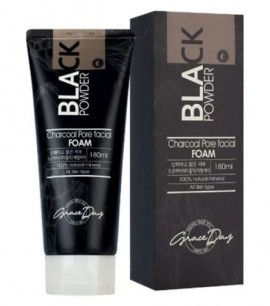 Заказать онлайн Grace Day Пенка для умывания с древесным углем Black Powder Charcoal Pore Facial Foam в KoreaSecret