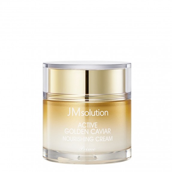 Заказать онлайн JMsolution Крем с золотом и экстрактом икры Active Golden Caviar Nourishing Cream в KoreaSecret