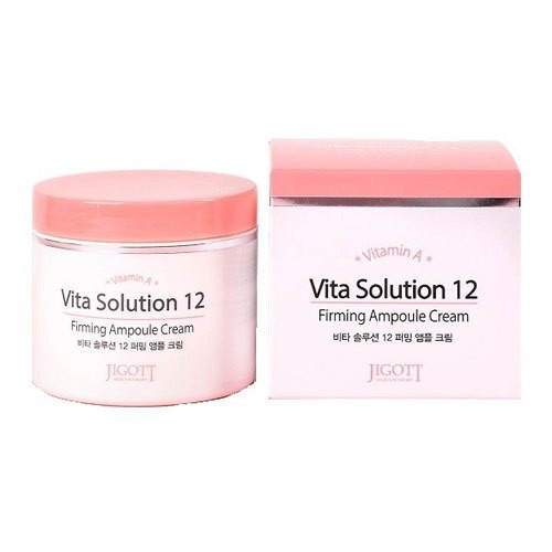 Заказать онлайн Jigott Подтягивающий ампульный крем для лица Vita Solution 12 Firming Ampoule Cream в KoreaSecret