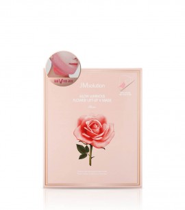 Заказать онлайн JMsolution Маска для подтяжки контура лица с розой Glow Luminous Flower Lift-Up V Mask в KoreaSecret