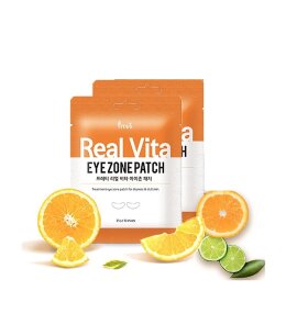 Prreti 1+1 Антивозрастные патчи с ниацинамидом и витаминами 60шт Real Vita Eye Zone Patch