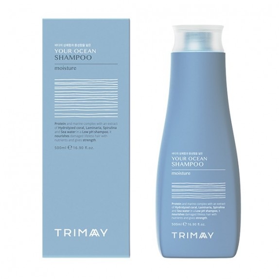 Заказать онлайн Trimay Бессульфатный протеиновый увлажняющий шампунь с морским комплексом 500мл Your Ocean Shampoo в KoreaSecret