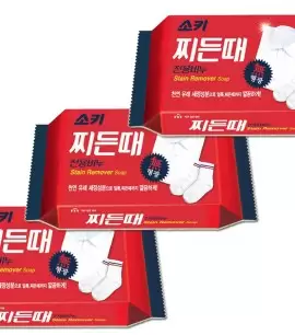 Заказать онлайн Mukunghwa Комплект 3шт Мыло хозяйственное от пятен с эффектом кипячения Sokki Stain Remover Soap в KoreaSecret