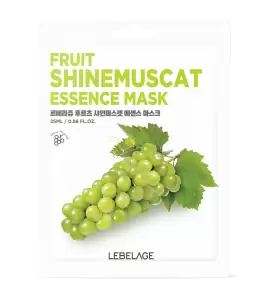 Заказать онлайн Lebelage Маска-салфетка с виноградом Fruit Shinemuscat Essence Mask в KoreaSecret
