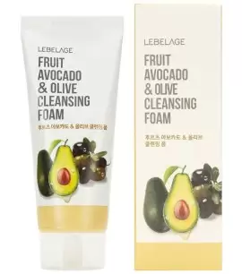 Заказать онлайн Lebelage Пенка для умывания с экстрактом авокадо и оливы Fruit Avocado & Olive Cleansing Foam в KoreaSecret