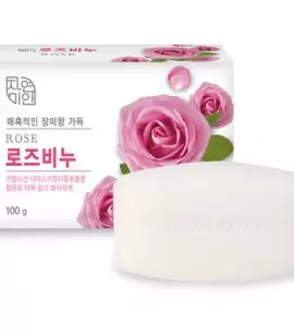 Заказать онлайн Mukunghwa Косметическое мыло с экстрактом дамасской розы Rose Beauty Soap в KoreaSecret
